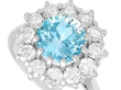 white gold blue topaz ring detail