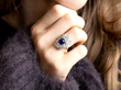 sapphire ring wearing