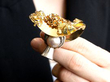 mabe pearl and gold brooch