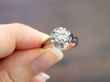 diamond white gold solitaire ring