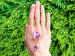 amethyst pendant outside
