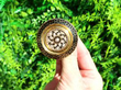 Antique Gold Enamel Mourning Brooch outside