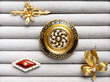 gold brooches
