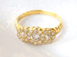yellow gold Old European Multi Diamond Ring