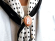 19th Century Cameo Brooch on a scarf