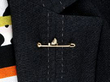 Antique Chick Bar Brooch wearing