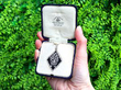 onyx diamond pendant boxed outside