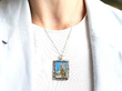 wearing Diamond Miniature Pendant