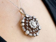 diamond pendant wearing