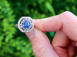 sapphire diamond ring outside