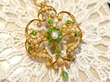Garnet Pearl Brooch