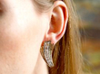 Wearing Art Deco Earrings