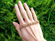pearl and gold bracelet outside