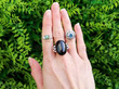 gemstone rings outside