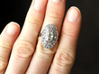 diamond ring on finger