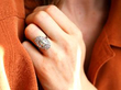 wearing diamond dress ring