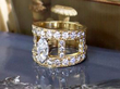 marquise diamond gold ring