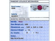 Ruby and Diamond Trilogy Ring grading card
