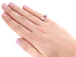 wearing Ruby and Diamond Trilogy Ring
