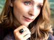 onyx and diamond ring wearing