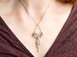 diamond and pearl necklace wearing