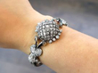 wearing diamond white gold bracelet