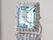 aquamarine platinum ring