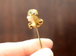 Diamond and Peridot, Enamel and 14ct Yellow Gold Pin Brooch
