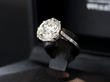 close up of antiue solitaire ring