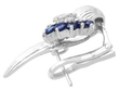Sapphire and Diamond Earrings
