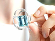 Aquamarine Vintage Brooch