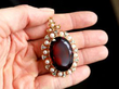 citrine pearl pendant