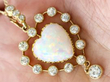 opal diamond pendant