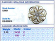 Diamond Yellow Gold Brooch grading card