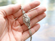 Holding 1950s Diamond Bracelet