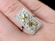 diamond ring on finger