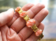 Holding Hardstone and Yellow Gold Bracelet