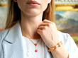 Hardstone and Yellow Gold Bracelet