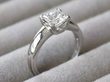 Princess Cut Diamond Ring in platinum