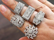 wearing diamond rings