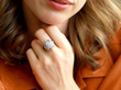 diamond ring being worn