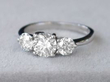 diamond platinum trilogy ring