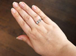 wearing diamond trilogy ring