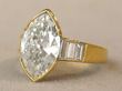 marquise diamond yellow gold ring