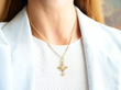 Wearing Gold Diamond Pendant