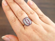 ruby and diamond ring wearing
