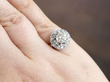 wearing diamond white gold ring