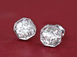 diamond platinum stud earrings