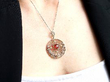 garnet pendant wearing