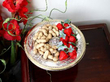 Sterling Silver and Parcel Gilt Tazza being used